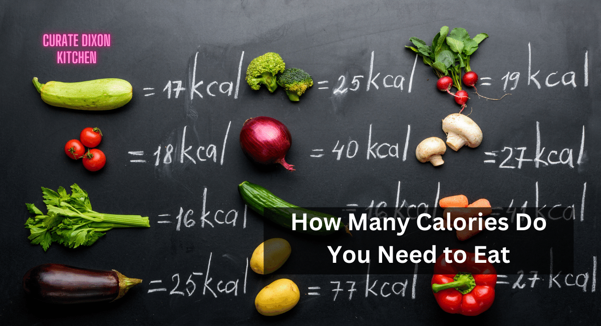 How Many Calories Do You Need to Eat